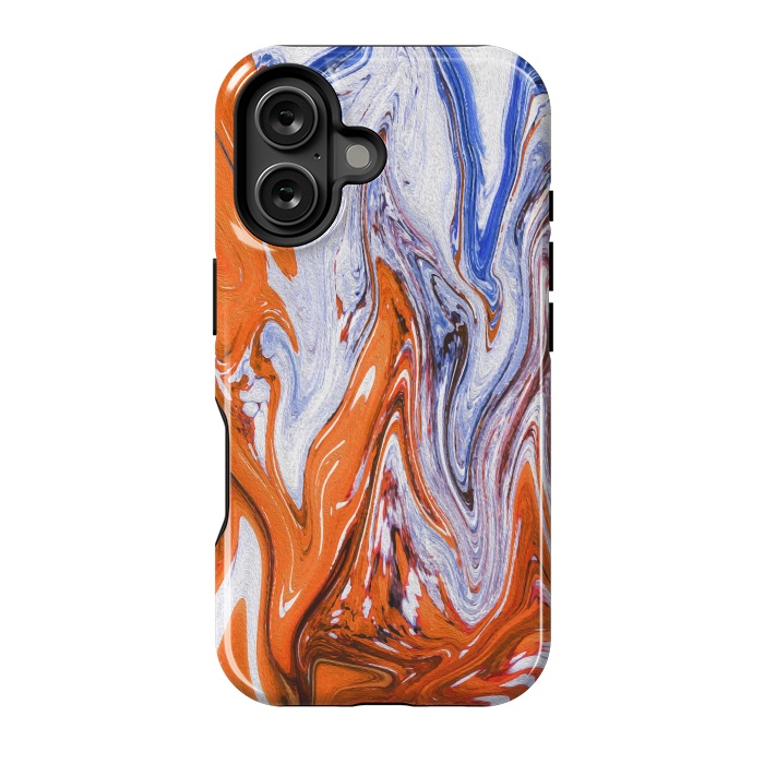 iPhone 16 StrongFit Abstract Marble-III by Creativeaxle