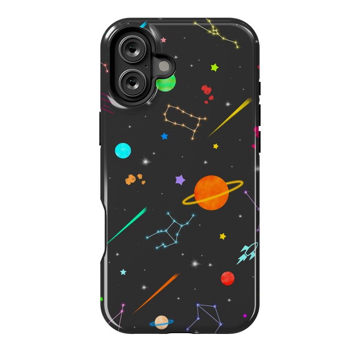 iPhone 16 Plus StrongFit Aesthetic colorful space by Jms