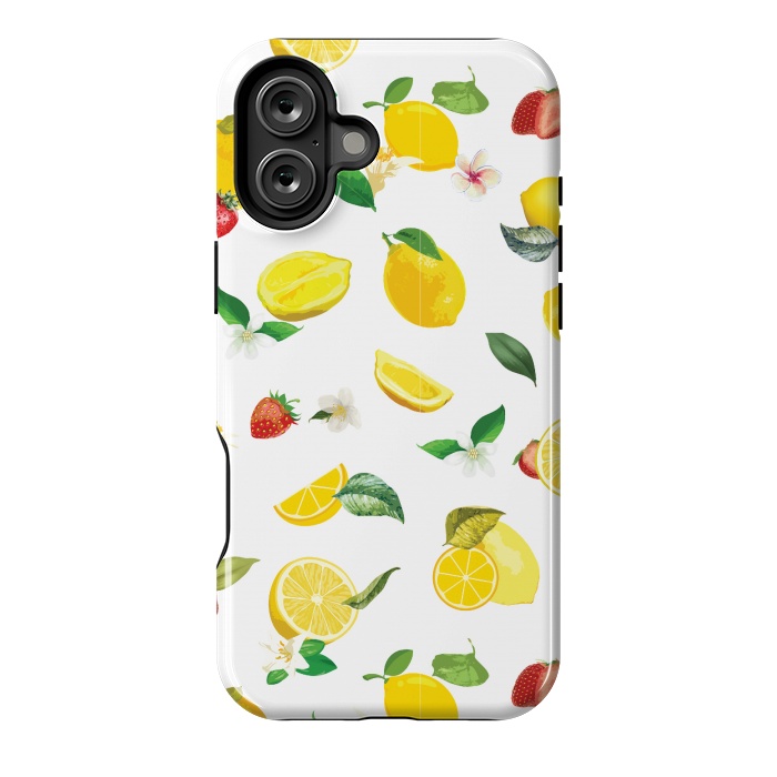 iPhone 16 Plus StrongFit Lemon & Strawberry by Bledi