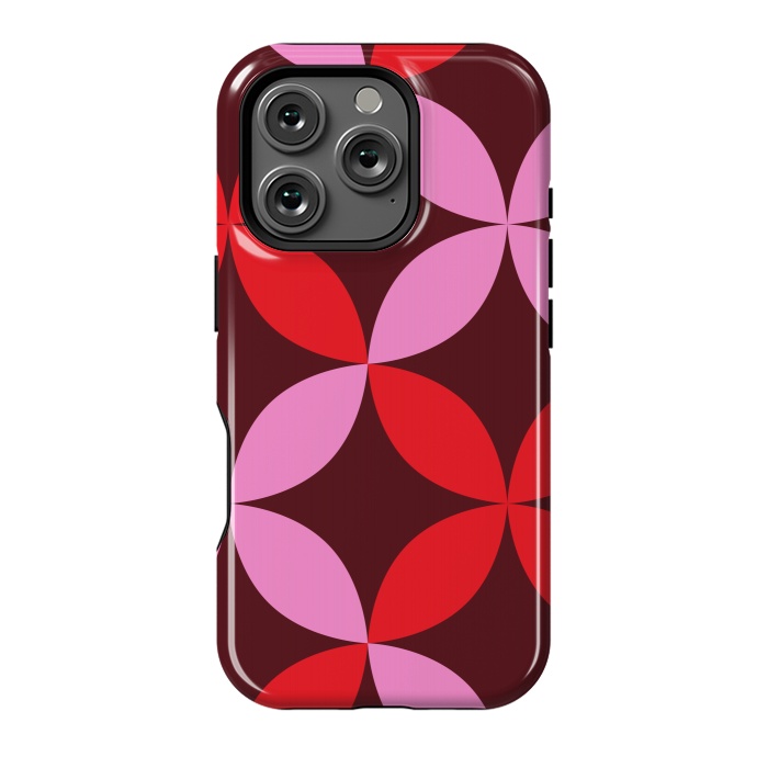 iPhone 16 Pro StrongFit red pink floral  by Winston