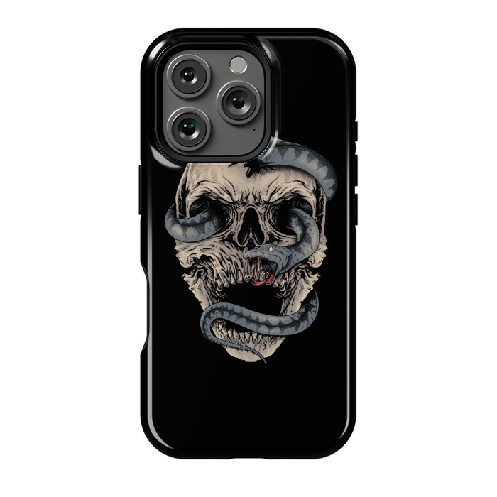 iPhone 16 Pro StrongFit Skull Snake by Afif Quilimo