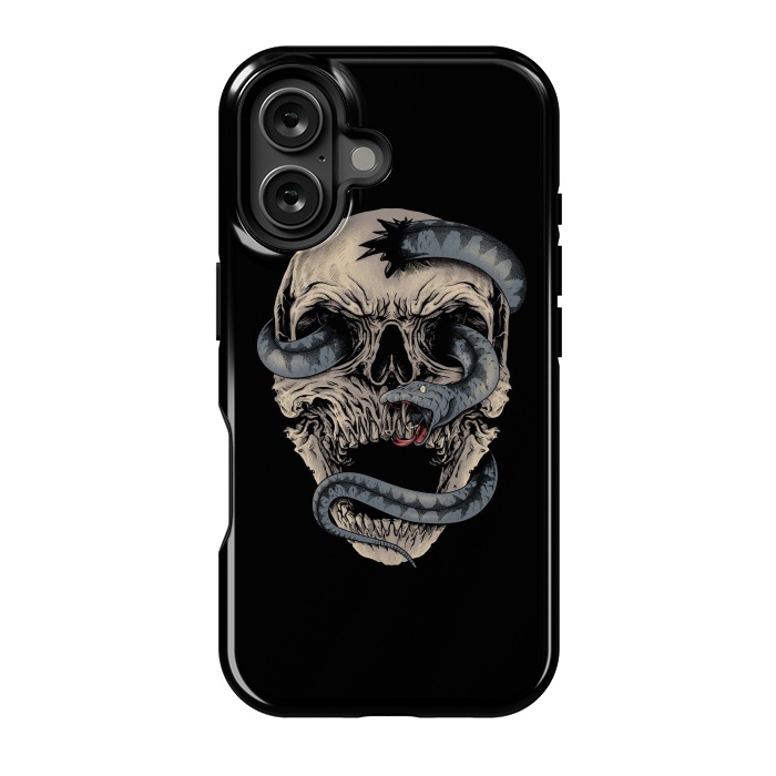 iPhone 16 StrongFit Skull Snake by Afif Quilimo