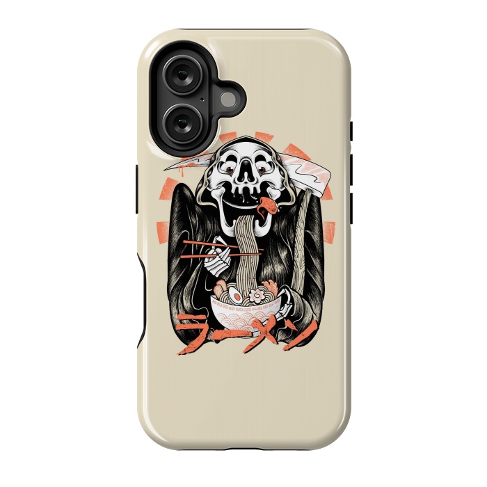 iPhone 16 StrongFit Grim Reaper Love Ramen by Afif Quilimo