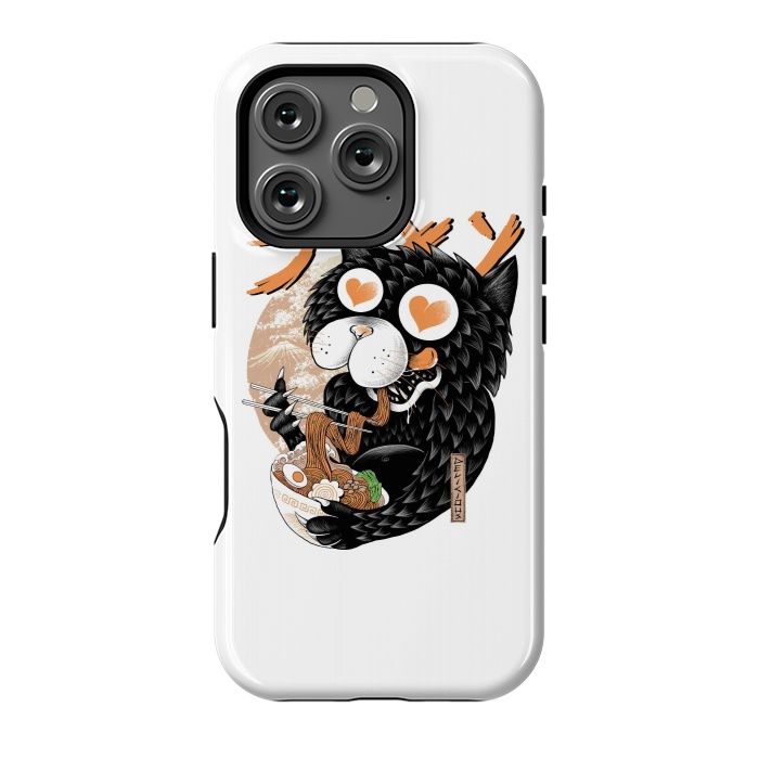 iPhone 16 Pro StrongFit Cat Love Ramen by Afif Quilimo