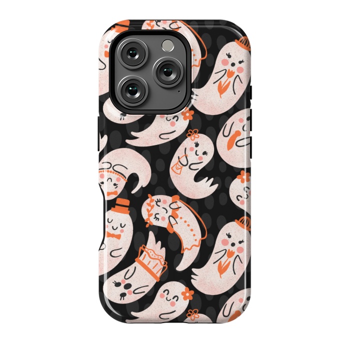 iPhone 16 Pro StrongFit Cute Ghost Friends by Noonday Design