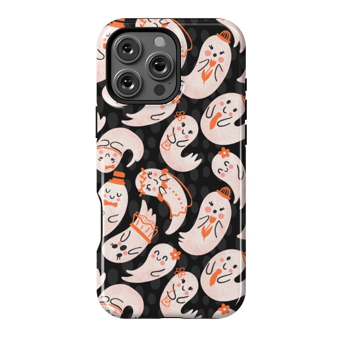 iPhone 16 Pro Max StrongFit Cute Ghost Friends by Noonday Design