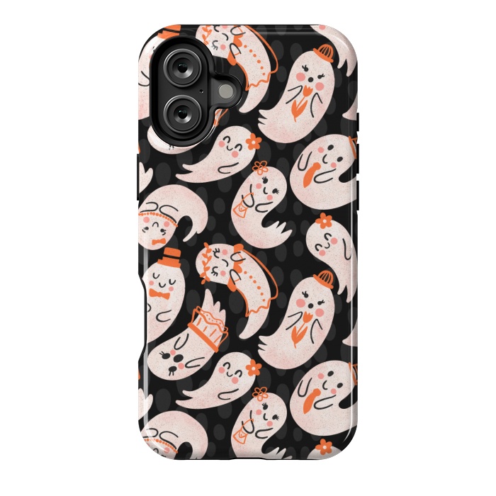 iPhone 16 Plus StrongFit Cute Ghost Friends by Noonday Design