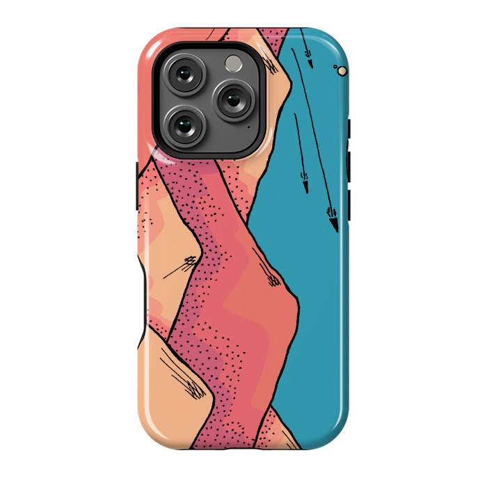 iPhone 16 Pro StrongFit The pink and orange hills of Mars by Steve Wade (Swade)