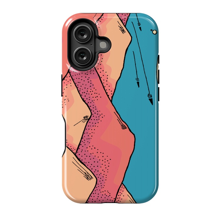 iPhone 16 StrongFit The pink and orange hills of Mars by Steve Wade (Swade)