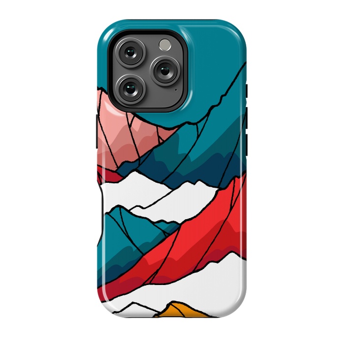 iPhone 16 Pro StrongFit The coloured mountains by Steve Wade (Swade)