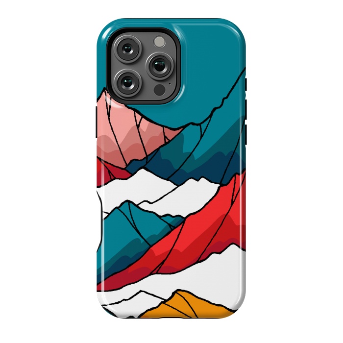 iPhone 16 Pro Max StrongFit The coloured mountains by Steve Wade (Swade)