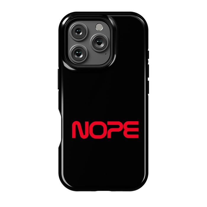 iPhone 16 Pro StrongFit Nope Nasa Logo Red by Vó Maria