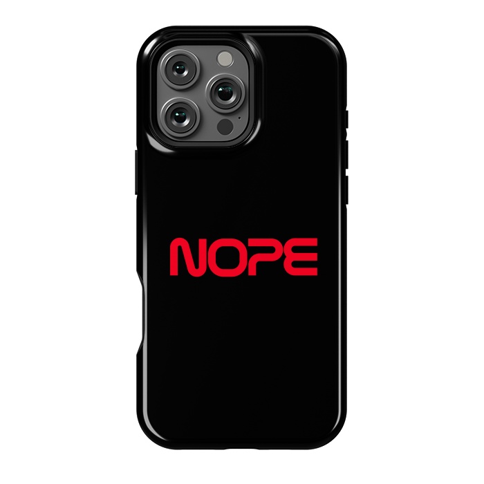 iPhone 16 Pro Max StrongFit Nope Nasa Logo Red by Vó Maria