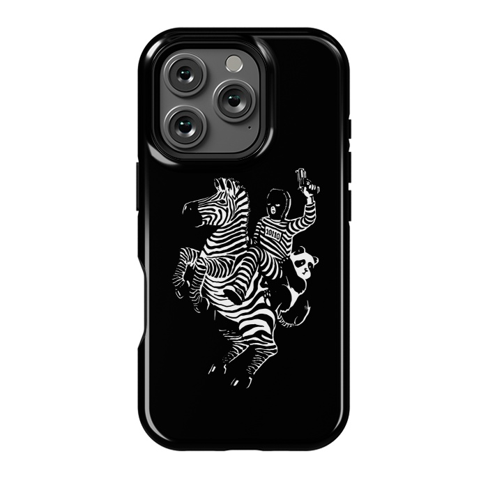 iPhone 16 Pro StrongFit Zebra Ladrão Panda by Vó Maria