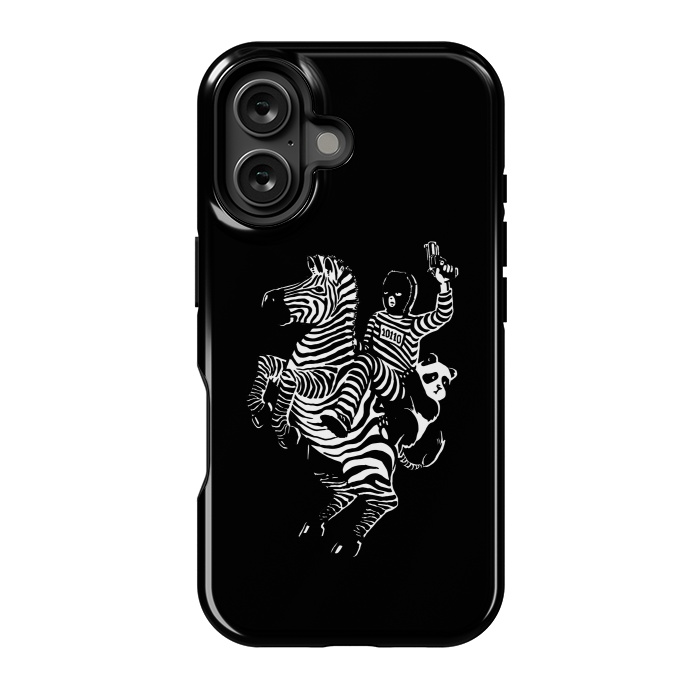 iPhone 16 StrongFit Zebra Ladrão Panda by Vó Maria