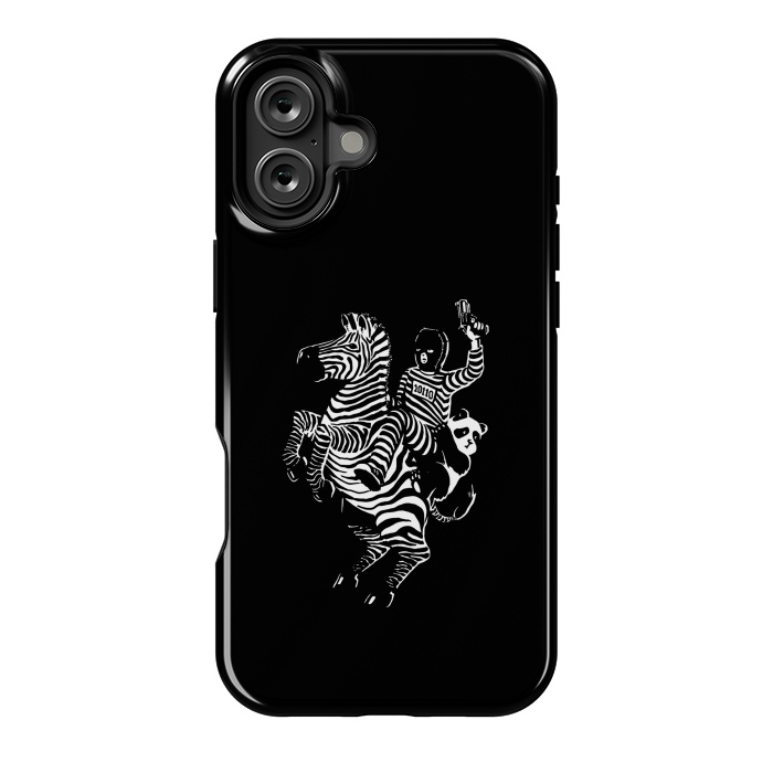 iPhone 16 Plus StrongFit Zebra Ladrão Panda by Vó Maria