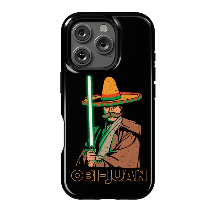 iPhone 16 Pro StrongFit Obi Juan Funny Mexican Sombrero Cinco de Mayo by Vó Maria