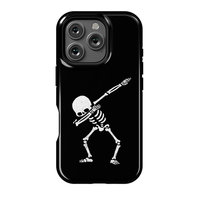 iPhone 16 Pro StrongFit Dabbing Skeleton Dab Pose Hip Hop Skull by Vó Maria