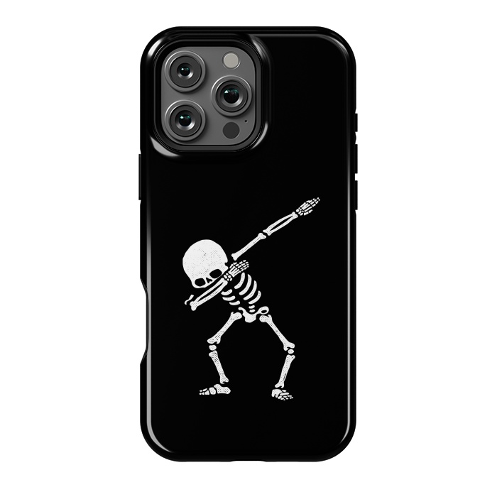 iPhone 16 Pro Max StrongFit Dabbing Skeleton Dab Pose Hip Hop Skull by Vó Maria