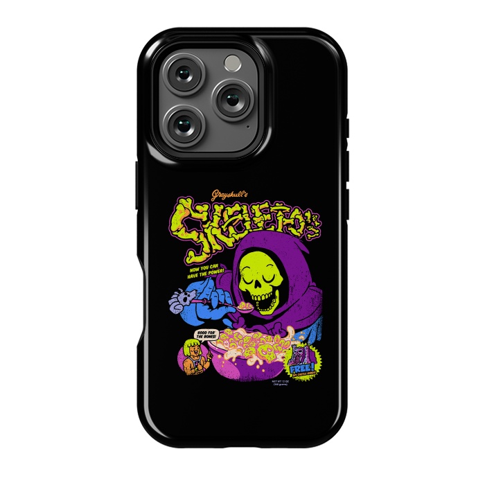 iPhone 16 Pro StrongFit Skelet-O's - Grayskull Cereal by Vó Maria