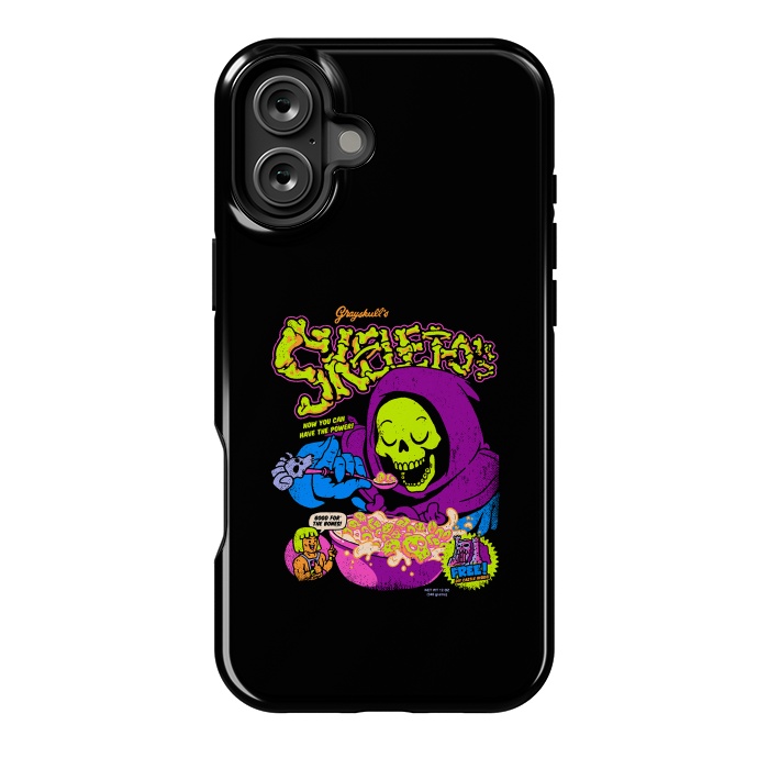 iPhone 16 Plus StrongFit Skelet-O's - Grayskull Cereal by Vó Maria