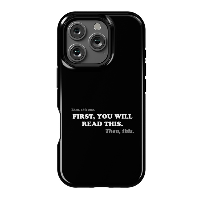 iPhone 16 Pro StrongFit Don't Read - Funny Book Lover by Vó Maria