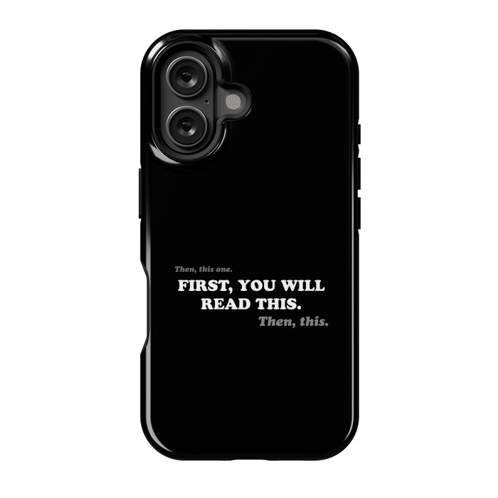 iPhone 16 StrongFit Don't Read - Funny Book Lover by Vó Maria