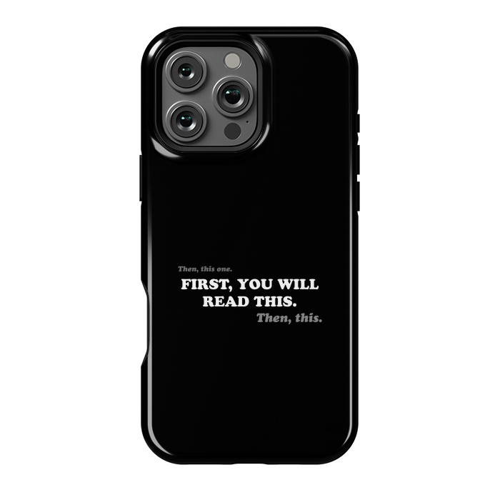 iPhone 16 Pro Max StrongFit Don't Read - Funny Book Lover by Vó Maria