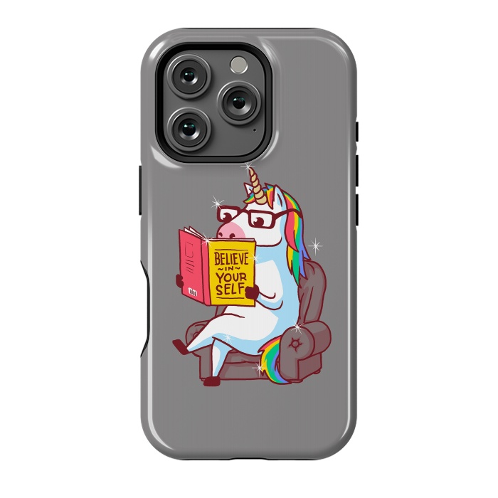 iPhone 16 Pro StrongFit Unicorn Believe Yourself Self Affirmation Book by Vó Maria