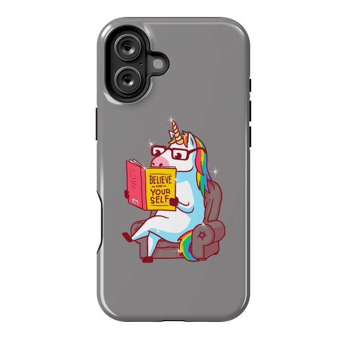 iPhone 16 Plus StrongFit Unicorn Believe Yourself Self Affirmation Book by Vó Maria