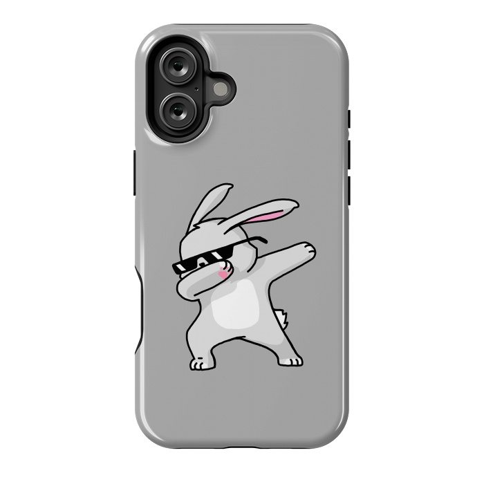 iPhone 16 Plus StrongFit Dabbing Easter Bunny by Vó Maria