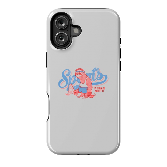 iPhone 16 Plus StrongFit Sports Sloth by Vó Maria