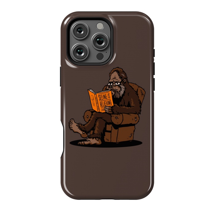 iPhone 16 Pro Max StrongFit BigFoot Reading Book - Seeing is Believing by Vó Maria