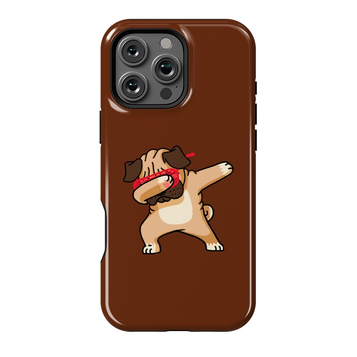 iPhone 16 Pro Max StrongFit Dabbing Pug by Vó Maria