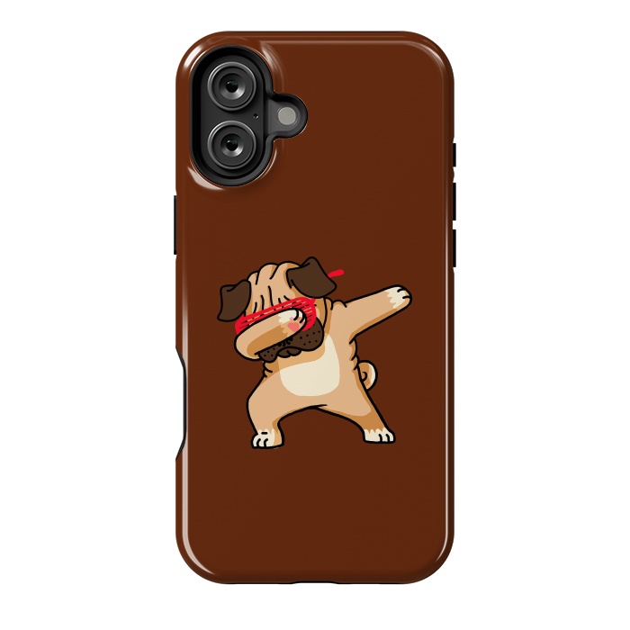 iPhone 16 Plus StrongFit Dabbing Pug by Vó Maria