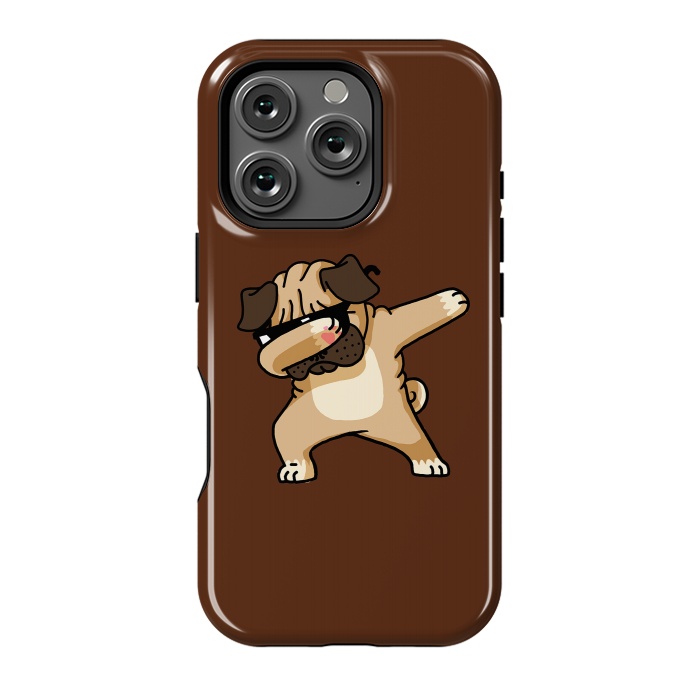 iPhone 16 Pro StrongFit Dabbing Pug 2 by Vó Maria