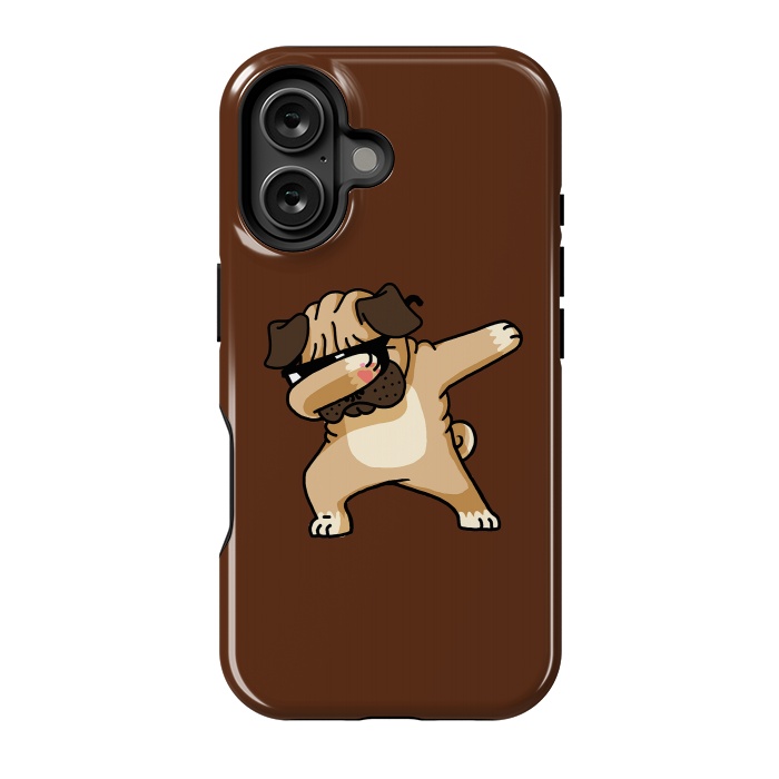 iPhone 16 StrongFit Dabbing Pug 2 by Vó Maria