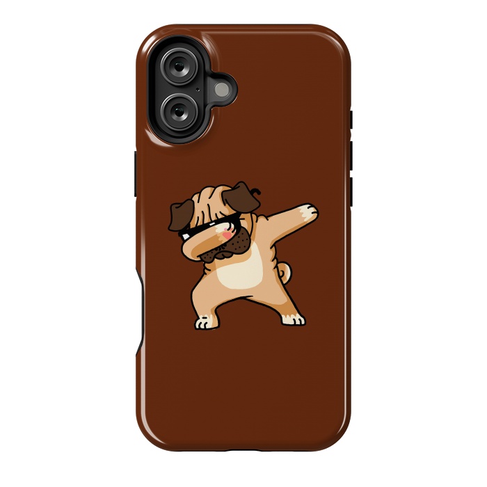 iPhone 16 Plus StrongFit Dabbing Pug 2 by Vó Maria