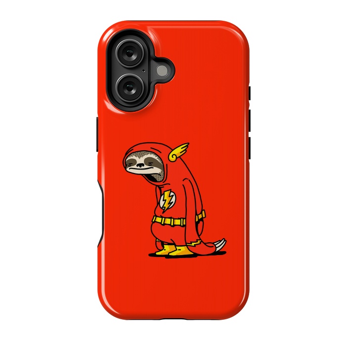 iPhone 16 StrongFit The Neutral Sloth Lazy Super Hero by Vó Maria