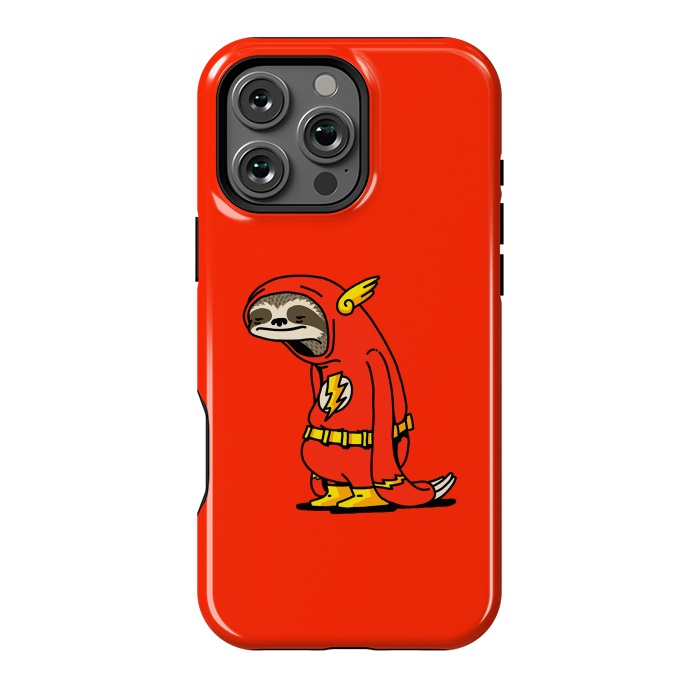 iPhone 16 Pro Max StrongFit The Neutral Sloth Lazy Super Hero by Vó Maria