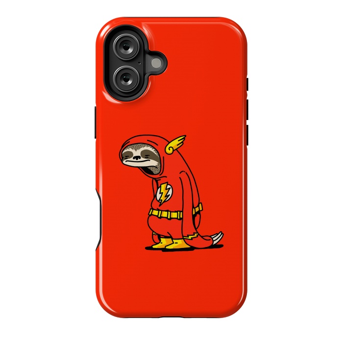 iPhone 16 Plus StrongFit The Neutral Sloth Lazy Super Hero by Vó Maria