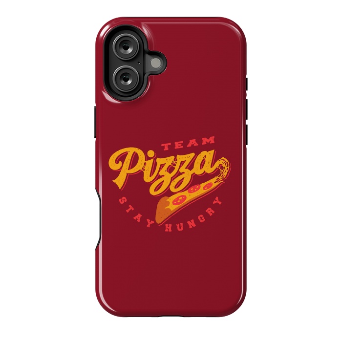 iPhone 16 Plus StrongFit Team Pizza Stay Hungry by Vó Maria