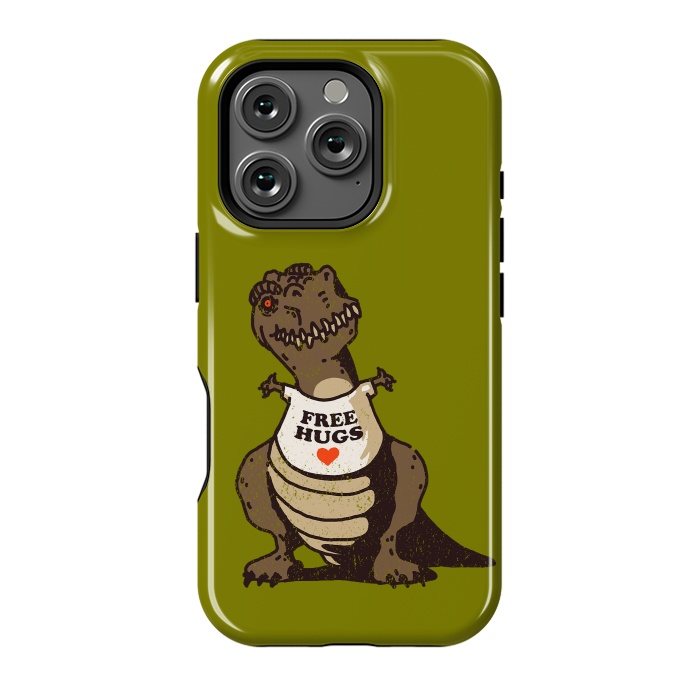 iPhone 16 Pro StrongFit T-Rex Free Hugs by Vó Maria