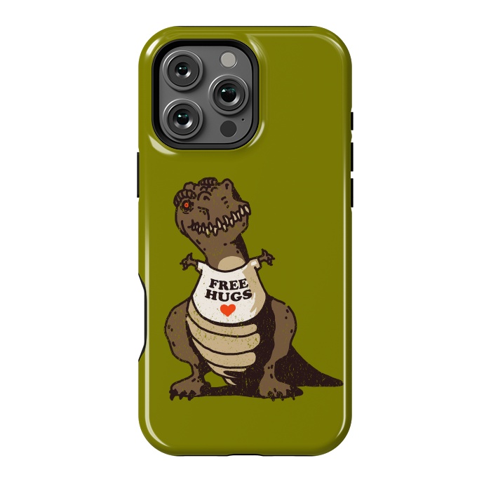 iPhone 16 Pro Max StrongFit T-Rex Free Hugs by Vó Maria