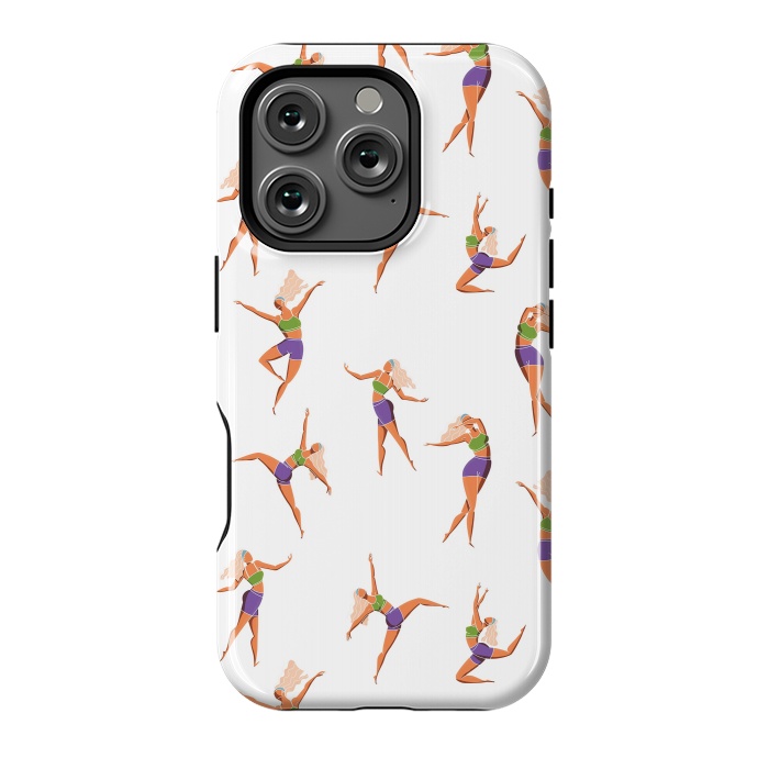 iPhone 16 Pro StrongFit Dance Girl Pattern 001 by Jelena Obradovic