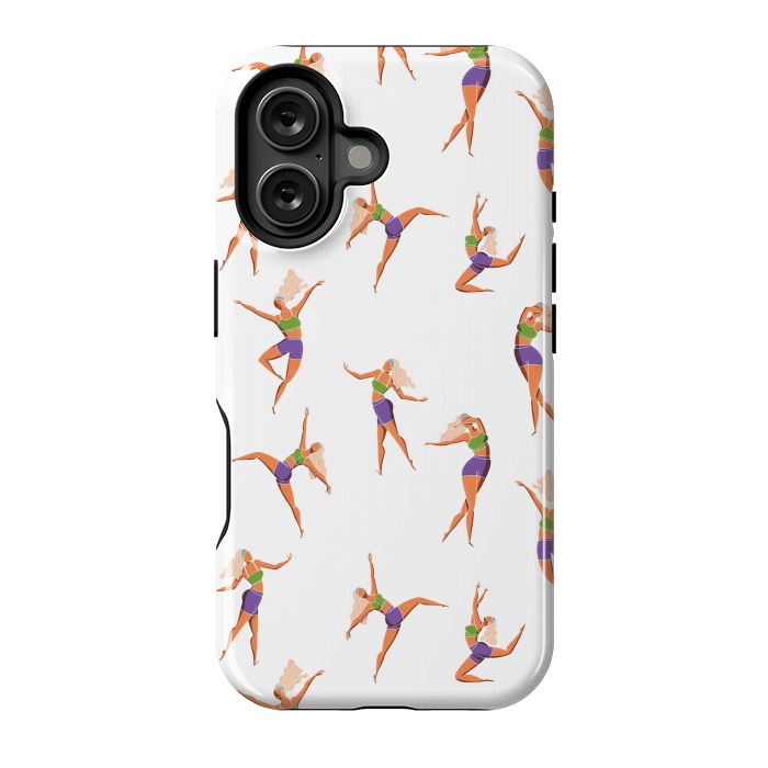 iPhone 16 StrongFit Dance Girl Pattern 001 by Jelena Obradovic