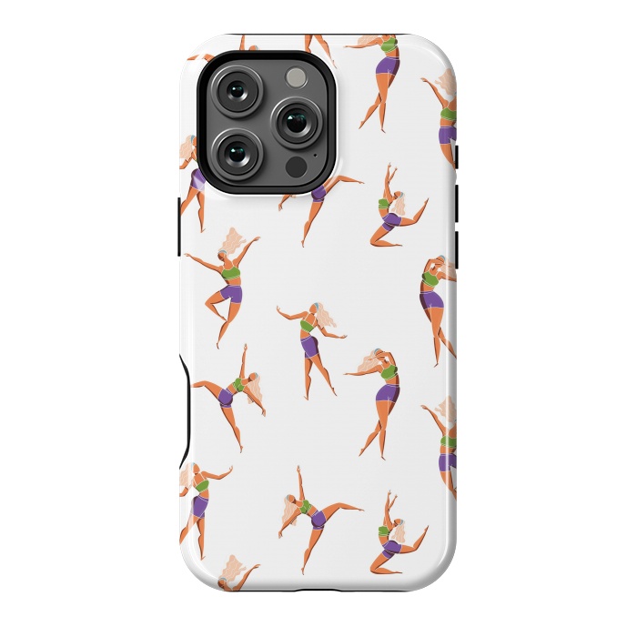 iPhone 16 Pro Max StrongFit Dance Girl Pattern 001 by Jelena Obradovic