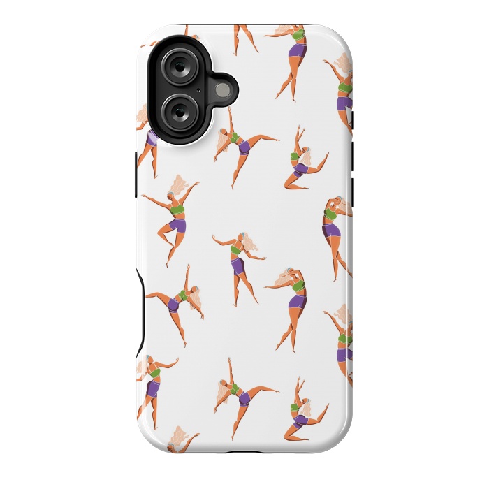 iPhone 16 Plus StrongFit Dance Girl Pattern 001 by Jelena Obradovic