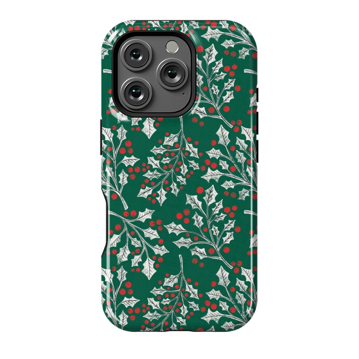 iPhone 16 Pro StrongFit Boughs of Holly by Noonday Design