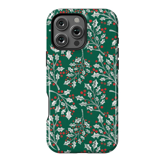 iPhone 16 Pro Max StrongFit Boughs of Holly by Noonday Design